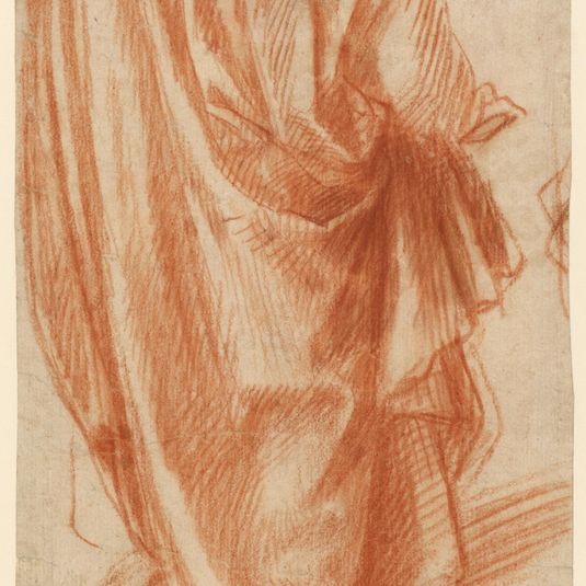 Drapery Study (recto); Study of a Nude Man (verso)