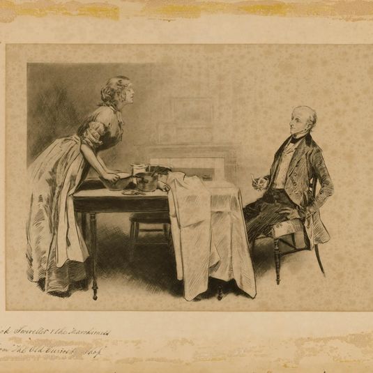Dick Swiveller and the Marchioness, from "The Old Curiosity Shop"