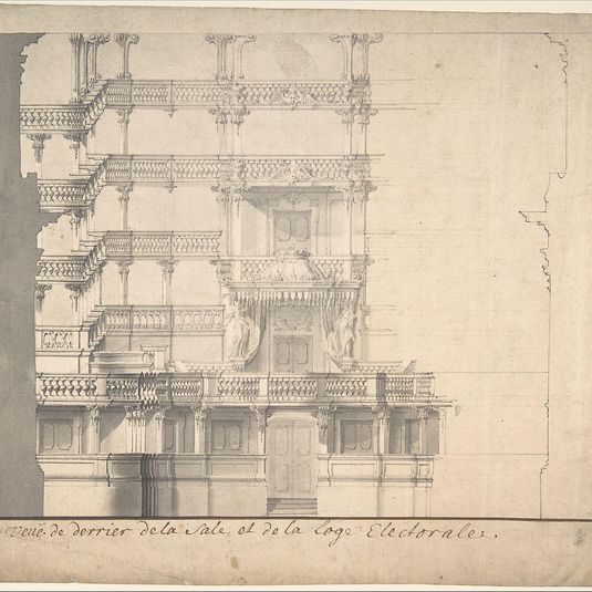 Section of the Interior of a Court Theater (of Mannheim).