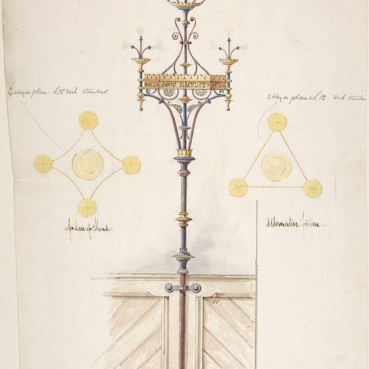 Designs for Nave Standards, St. Jude's Southsea