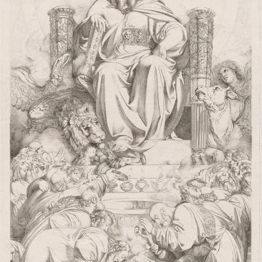 Et ecce sedes posita erat in coelo... (God the Son in Majesty on the Throne Surrounded by the Four Creatures and Worshipped by the Twenty-four Elders)