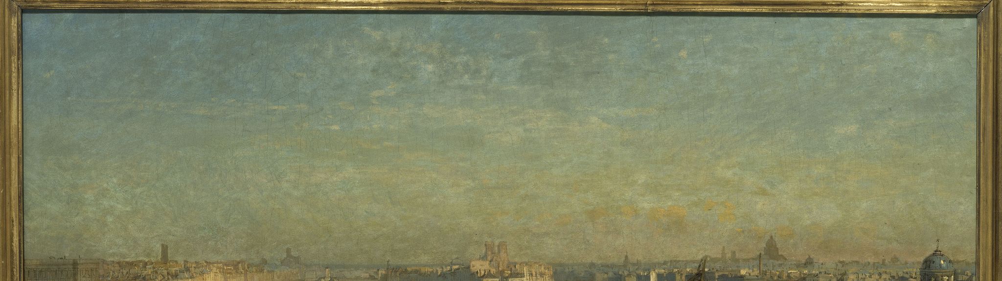 Paris du côté du levant : vue prise des toits du Louvre.