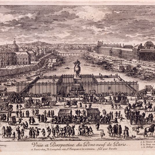 Veüe et Perspective du Pont-neuf de Paris.