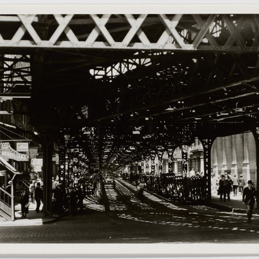 Under the El at the Battery, New York