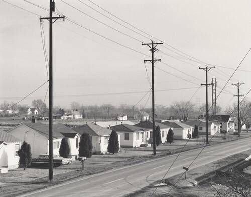 Housing adjacent to an elevated freeway, Denver, Colorado