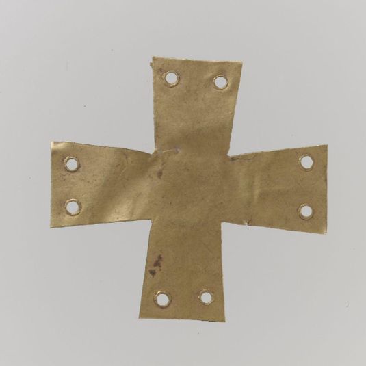 Gold Appliqué in the Form of a Cross