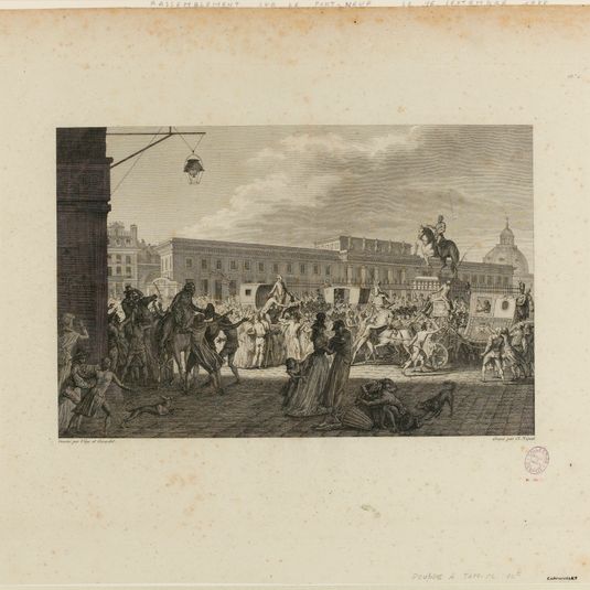 Rassemblement sur le pont-neuf, / le 6 septembre 1788.