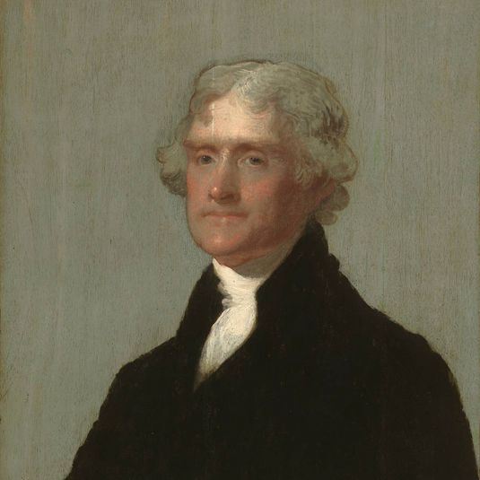 Visual description tour of Thomas Jefferson by Gilbert Stuart