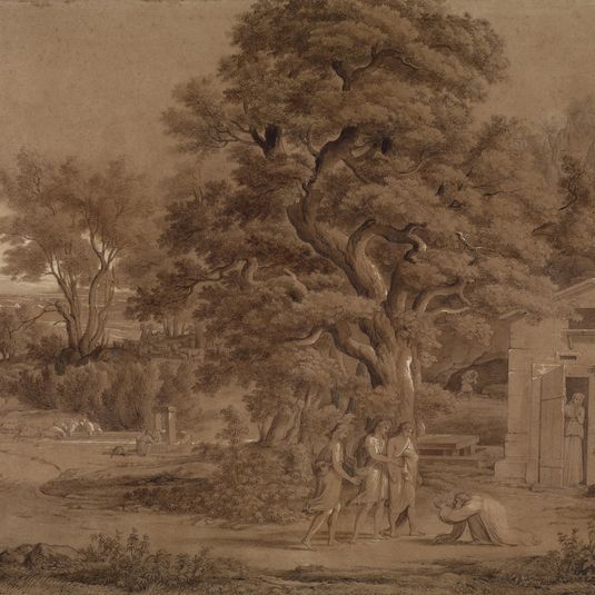 Landscape with Abraham and the Three Angels in the Valley of Mambre