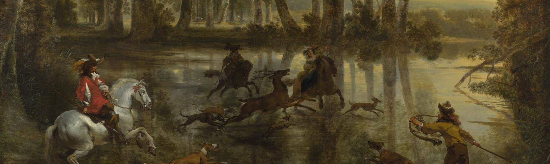 A Stag Hunt in a Forest