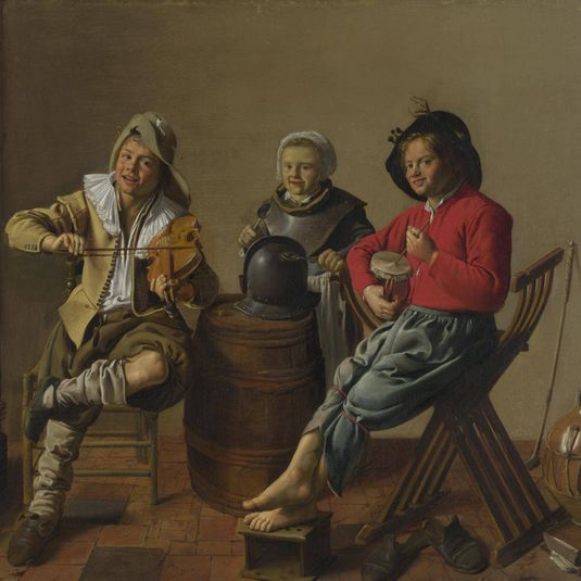 Two Boys and a Girl making Music
