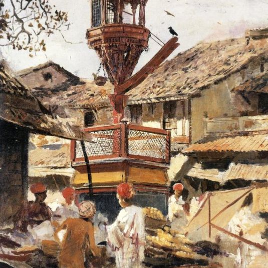Birdhouse and Market Ahmedabad, India