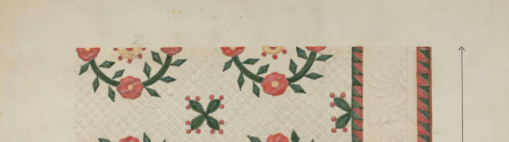 Quilted Applique Coverlet