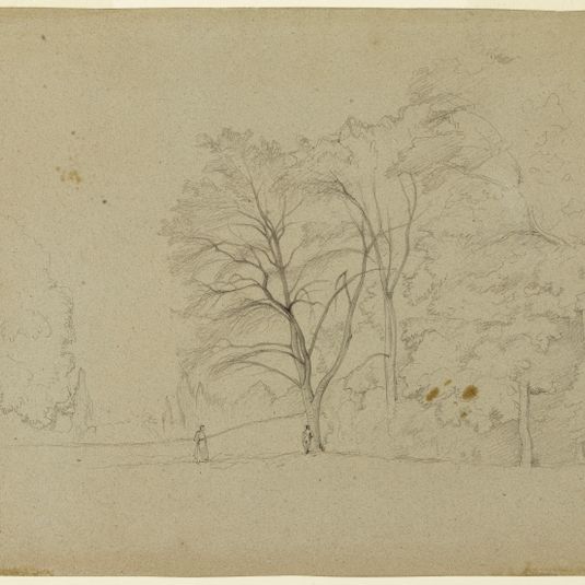Homme et femme dans un paysage