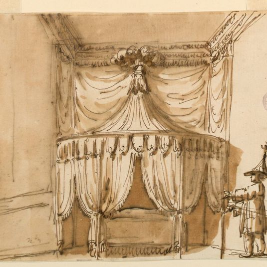 Bed Alcove with a Figure