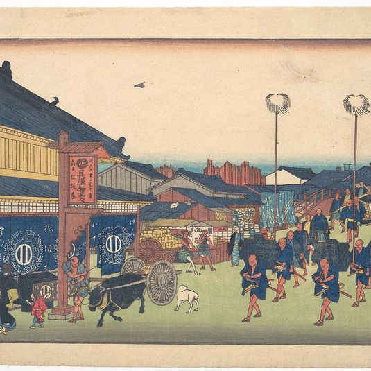 江都名所 新橋の図