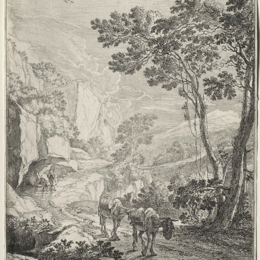 The Two Mules. Rocca Aquatico near Ancona
