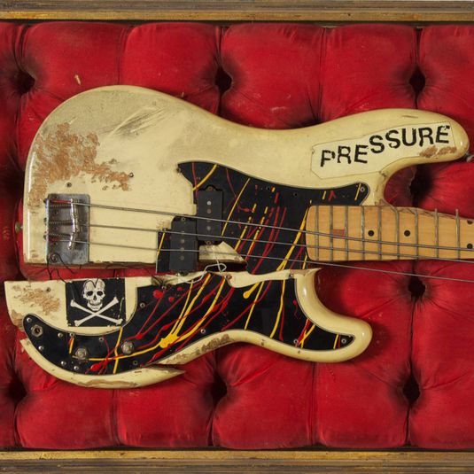 Paul Simonon's Fender Precision bass guitarand The Clash: London Calling