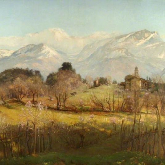Spring in the Alps (Spring Blossoms to the Mountain Snows)