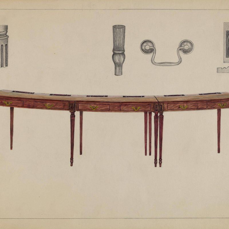 Desk (in two sections) Used by Members of Congress