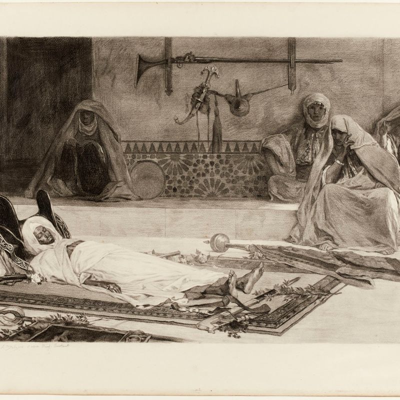 La mort d'un guerrier arabe d'après Benjamin-Constant