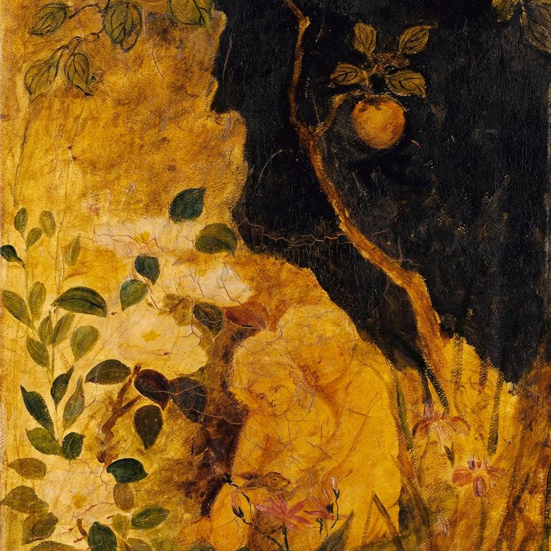 Panel for a Screen: Children Playing with a Rabbit
