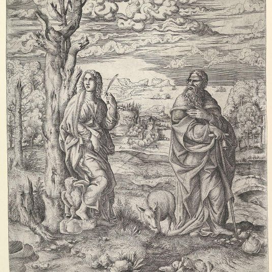 Saint John and Anthony in a Landscape