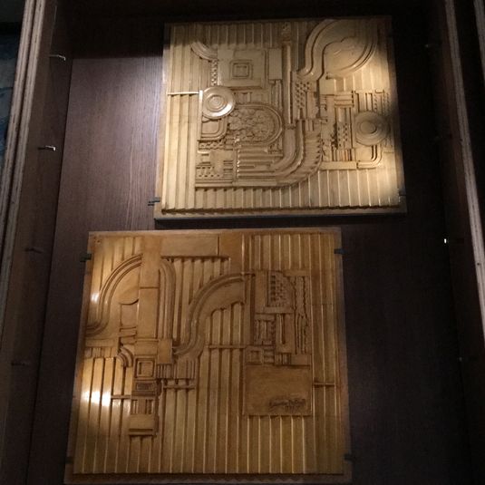 Maquettes for door panels for the Hunterian Art Gallery