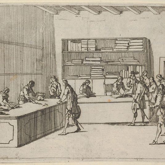 Soldiers Enlisting to Defend the Faith agains the Turks, from L'Idea di un Principe ed Eroe Cristiano in Francesco I d'Este, di Modena e Reggio Duca VIII [...]