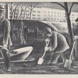 Untitled (Three Men on a Public Works Project)