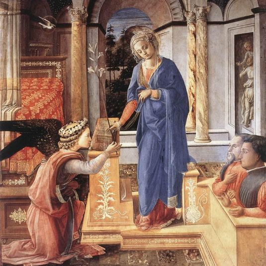 Annunciation with Two Kneeling Donors