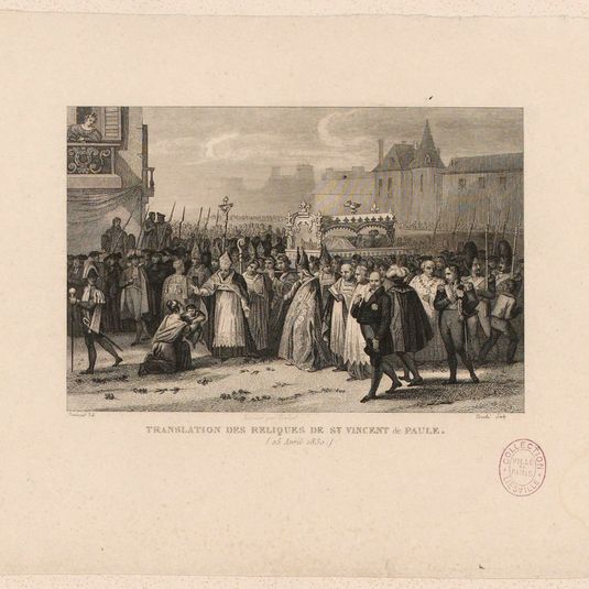 TRANSLATION DES RELIQUES DE ST. VINCENT de PAULE. / (25 Avril 1830.)