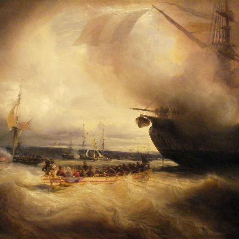 Louis-Philippe and his family in the harbour of Cherbourg, September 3, 1833