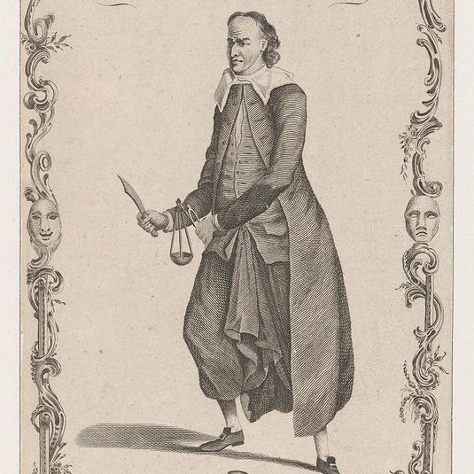 Mr. Macklin in the Character of Shylock, in Shakespeare's The Merchant of Venice