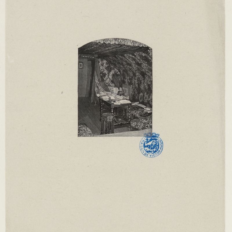 Actes et paroles, Pendant l'exil, 1865, Emily de Putron : Le cabinet de travail à Hauteville-House