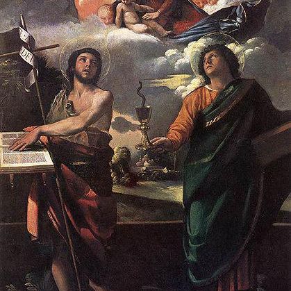 The Virgin Appearing to Sts John the Baptist and John the Evangelist