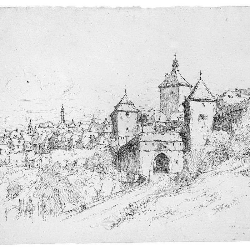 Sketch of a Town in Germany