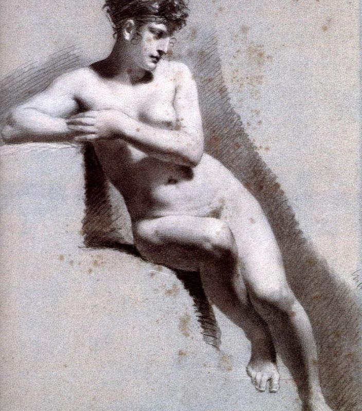 Female Nude Leaning