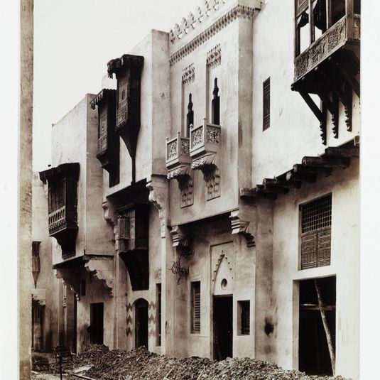 Paris, la rue du Caire reconstituée pour l'Exposition Universelle de 1889, au Champs-de-Mars, 7ème arrondissement, Paris.