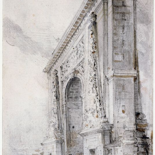 La porte Saint-Denis, vue depuis le Sud-Est