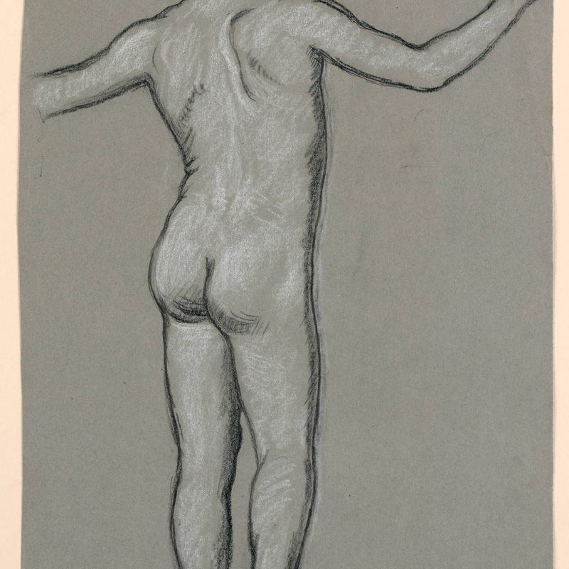 Figure study for a fountain design