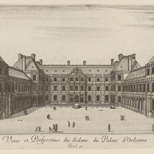 Vue et perspective du dedans du Palais d'Orléans