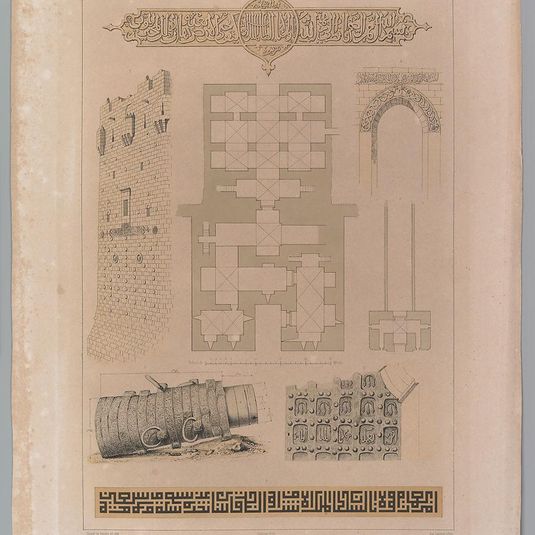 59. Plan et details, Château d’Alep