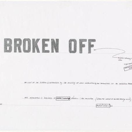 Study for "BROKEN OFF"