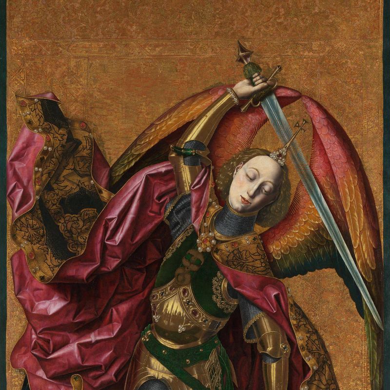 Saint Michael triumphant over the Devil with the Donor Antoni Joan