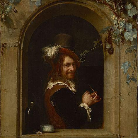 Man with Pipe at the Window