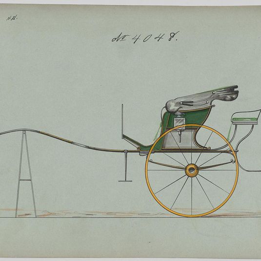 Design for Dog Cart or 2 Wheeler, no. 4048