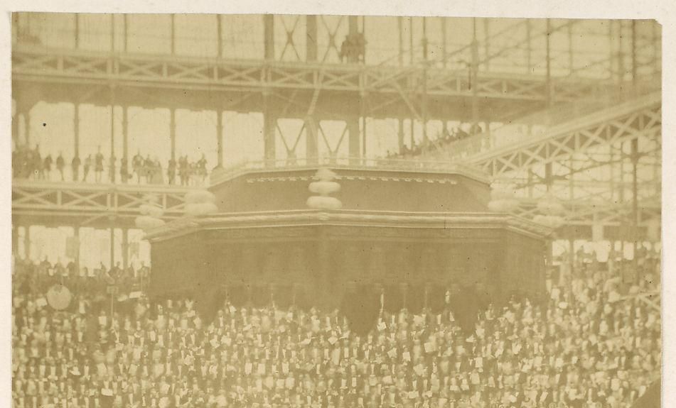 Queen Victoria Presiding at the Reopening of the Reconstructed Crystal Palace at Sydenham