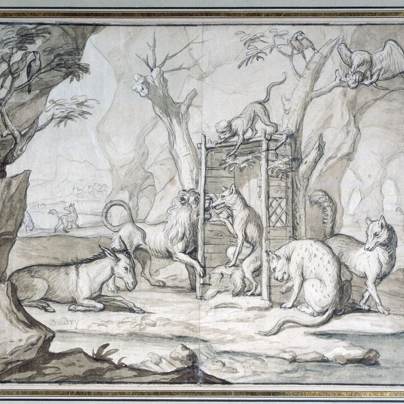 Le Renard confessant les animaux