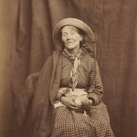 Woman Holding a Dead Bird, Surrey County Asylum